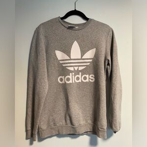 Adidas grey crewneck sweatshirt - size XL (youth)/ 15-16Y